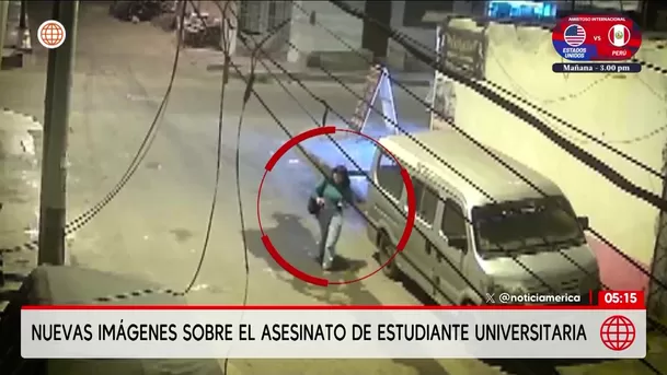 Nuevas imágenes muestran el asesinato de estudiante en San Juan de Lurigancho. Foto: América Noticias