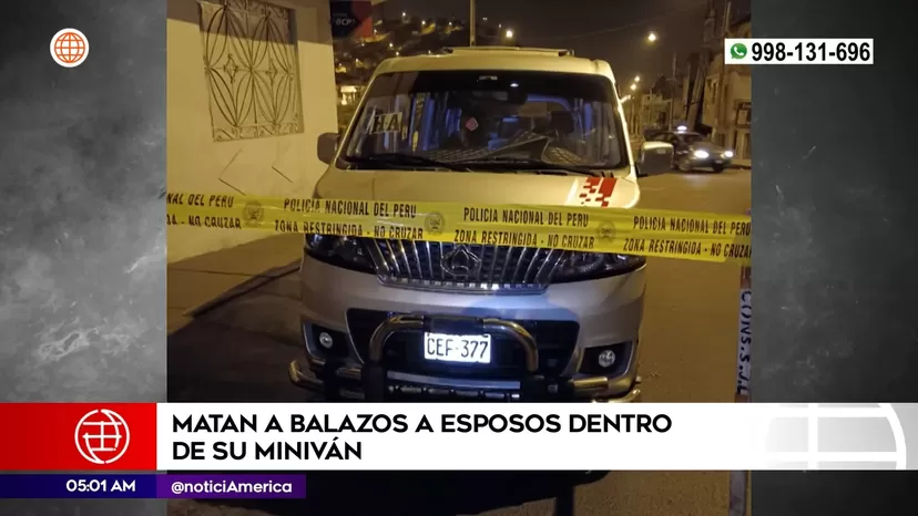 San Juan de Lurigancho: Pareja de esposos asesinada dentro de su miniván