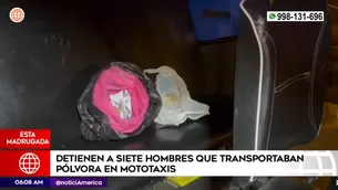 Material fue encontrado a bordo de las mototaxi en la que se desplazaban / Fuente: América Noticias