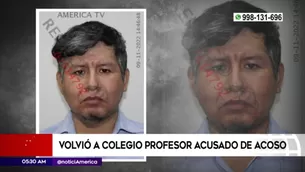 Profesor fue repuesto en su puesto. América Noticias