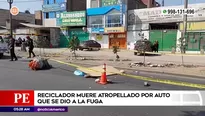 Reciclador murió atropellado en San Juan de Lurigancho. Foto y video: América Noticias