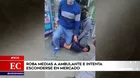 San Juan de Lurigancho: Roba medias a ambulantes e intenta esconderse en mercado