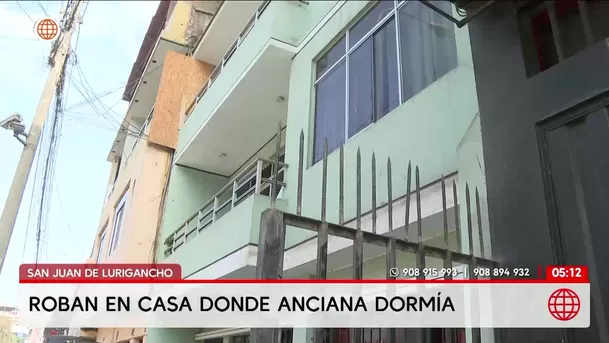 Delincuentes roban casa en San Juan de Lurigancho con adulta mayor dentro. Foto: América Noticias