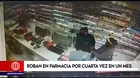 San Juan de Lurigancho: Roban en farmacia por cuarta vez en un mes