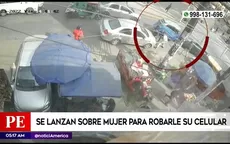 San Juan de Lurigancho: Se lanzan sobre mujer para robarle su celular - Noticias de san-martin-porres