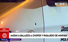 San Juan de Lurigancho: Sicarios asesinan a conductor y pasajero de minivan  - Noticias de chofer