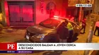 San Juan de Lurigancho: Sujetos balearon a joven cerca de su casa