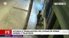 San Juan de Lurigancho: Trabajadora del hogar robó dinero y televisor