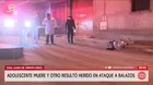 San Juan de Miraflores: Adolescente muere en tiroteo