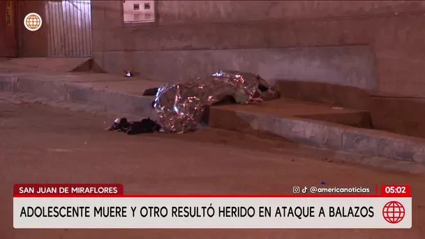 San Juan de Miraflores: Adolescente muere en tiroteo. Foto: América Noticias San Juan de Miraflores: Adolescente muere en tiroteo. Foto: América Noticias