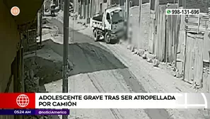 Adolescente atropellada en San Juan de Miraflores. Foto y video: América Noticias