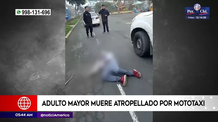 San Juan de Miraflores: Adulto mayor murió atropellado por mototaxi