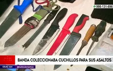 San Juan de Miraflores: Banda de extrajeros coleccionaba cuchillos para sus asaltos - Noticias de direccion-de-minas