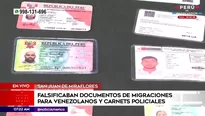 Banda falsificaba documentos de Migraciones en San Juan de Miraflores. Foto y video: América Noticias