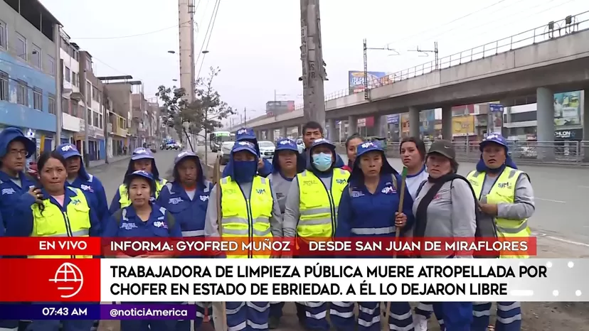 San Juan de Miraflores: Chofer ebrio quedó libre tras atropellar y matar a trabajadora de limpieza pública