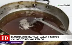 San Juan de Miraflores: Clausuran chifa tras hallar insectos y alimentos en mal estado - Noticias de juan-carlos-quispe-ledesma