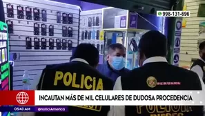 Celulares robados. América Noticias