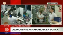 Delincuente asalta boticas | Video: América Noticias