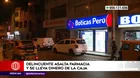 San Juan de Miraflores: Delincuente armado asaltó farmacia y se llevó dinero de la caja