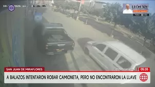 San Juan de Miraflores: Dos Delincuentes intentan robar camioneta pero no encuentran la llave. Foto y video: América Noticias