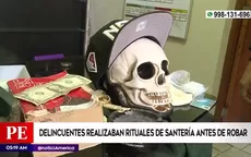 San Juan de Miraflores: Delincuentes realizaban rituales de santería antes de robar - Noticias de tratado de libre comercio