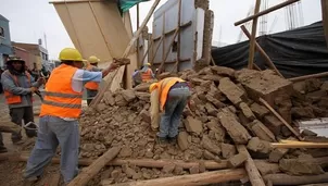 La pared que favorecía a la vivienda fue demolida. Foto: Referencial/archivo El Comercio