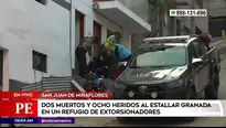 Explosión de granada en San Juan de Miraflores. Foto y video: América Noticias