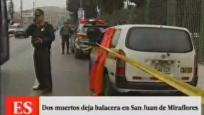 Dos muertos y tres heridos en balacera. Foto: captura de TV