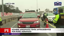 Hombre fue asesinado mientras manejaba en la Panamericana Sur. Foto y video: América Noticias