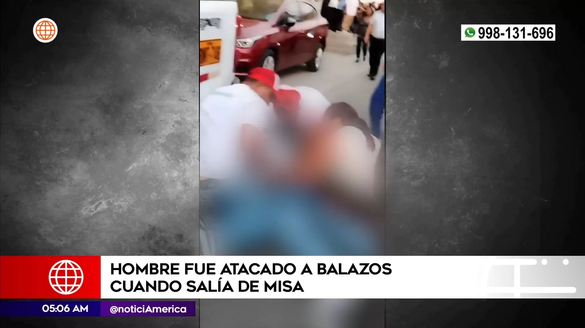 Hombre baleado en San Juan de Miraflores. Foto: América Noticias