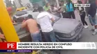 San Juan de Miraflores: Hombre quedó herido en confuso incidente con policía de civil