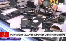 San Juan de Miraflores: Incautan más de 2 mil celulares robados en operativo en galerías - Noticias de derrame-de-petroleo