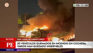 Incendio en San Juan de Miraflores. Foto y video: América Noticias