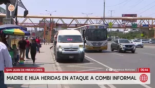 Madre e hija heridas tras ataque contra chofer en San Juan de Miraflores. Foto y video: América Noticias