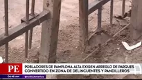 Las rejas de los parques son un peligro para los niños. Foto: captura de TV