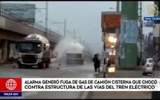 San Juan de Miraflores: Se registró fuga de gas de un camión cisterna - Noticias de cisternas