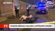 San Juan de Miraflores: Sicarios asesinaron a balazos a mototaxista chileno