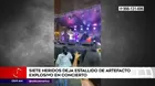 San Juan de Miraflores: Siete heridos tras estallido de explosivo en concierto