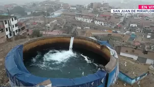 Reservorio de agua expuesto en Pamplona Alta genera preocupación. / Video: Canal N