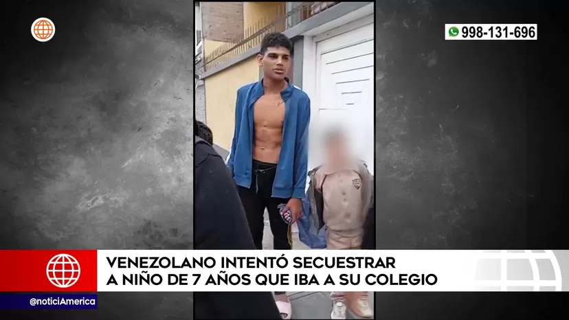 San Juan de Miraflores: Venezolano intentó secuestrar a niño de 7 años que iba a su colegio