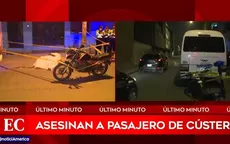 San Luis: Asesinan a pasajero de una cúster - Noticias de custer