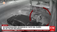 San Luis: Atacan con combustible auto frente a taller mecánico