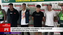 Detenidos tras atacar vivienda en San Luis. Foto y video: América Noticias