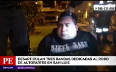 San Luis: Capturan 3 bandas dedicadas al robo de autopartes - Noticias de autopartes