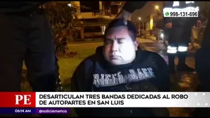 Captura de ladrón de autopartes. América Noticias