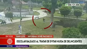 Adolescente baleado en San Luis. Foto y video: América Noticias