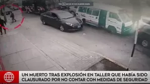 El taller tiene una multa de S/2,100. (Foto/Video: América Noticias)