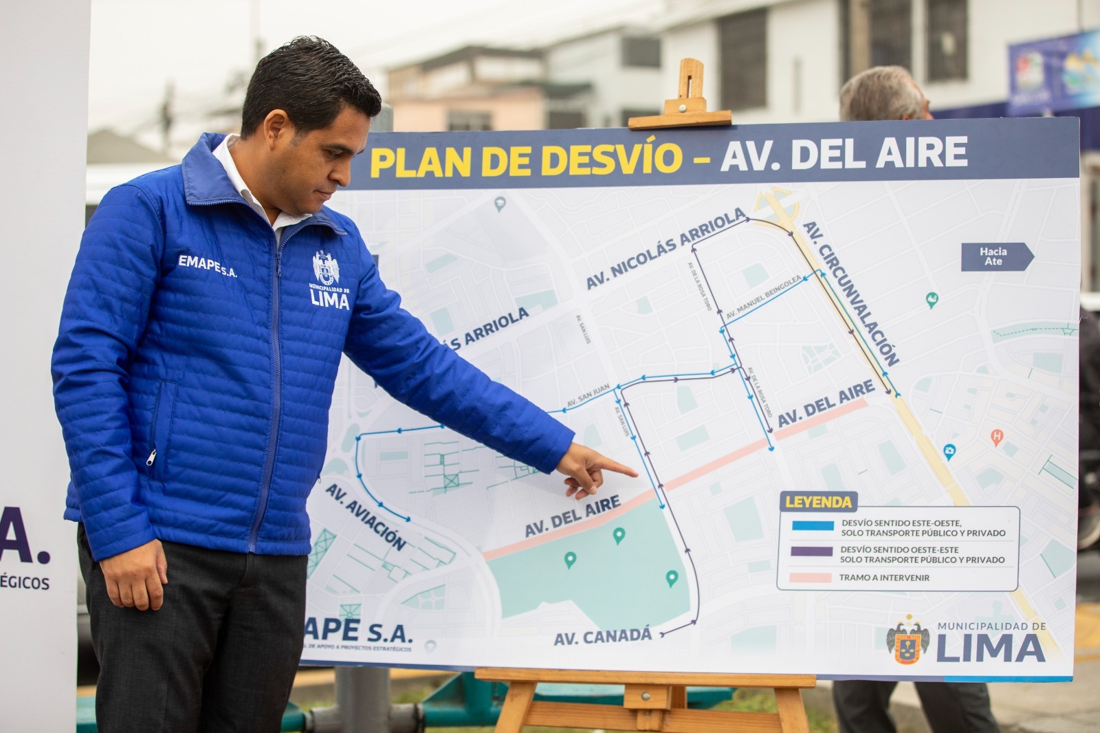 San Luis: Hoy lunes 13 de mayo inicia el desvío vehicular por obras en la avenida del Aire