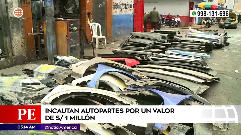 San Luis: Incautan autopartes por el valor de 1 millón de soles en zona de San Jacinto
