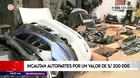 San Luis: Incautan autopartes por un valor de 200 mil soles